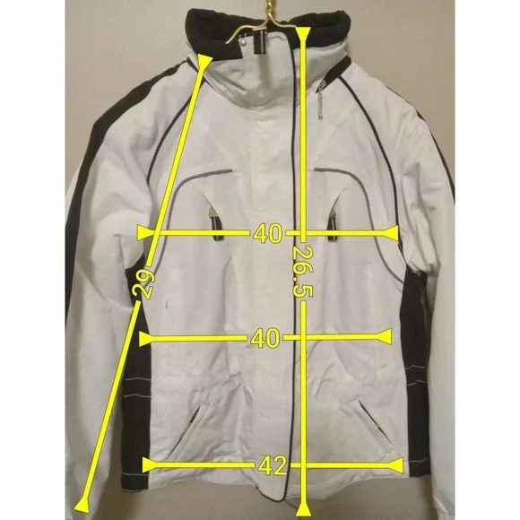 Marker Women White Colorblock Insulated Thermolite Ski Jacket‎ Size 6